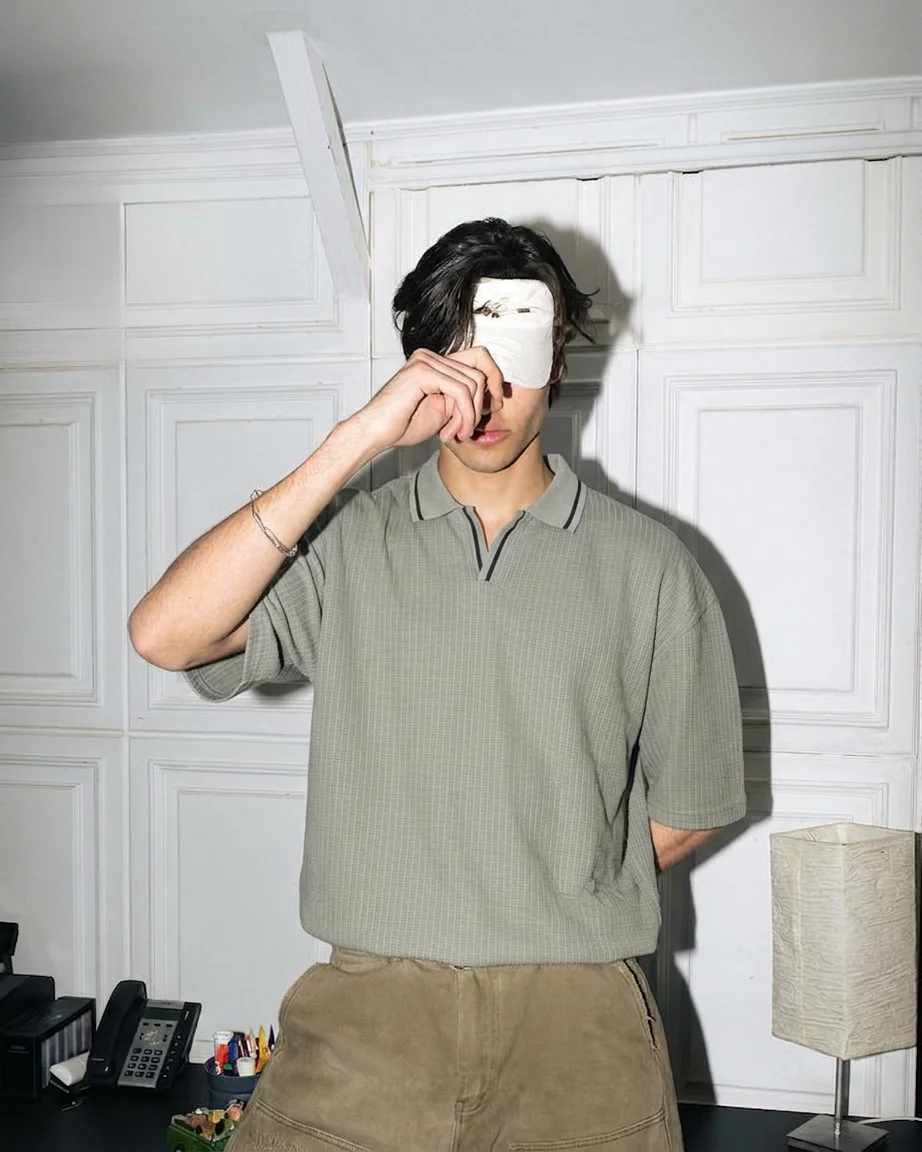 Grey Old Money Polo