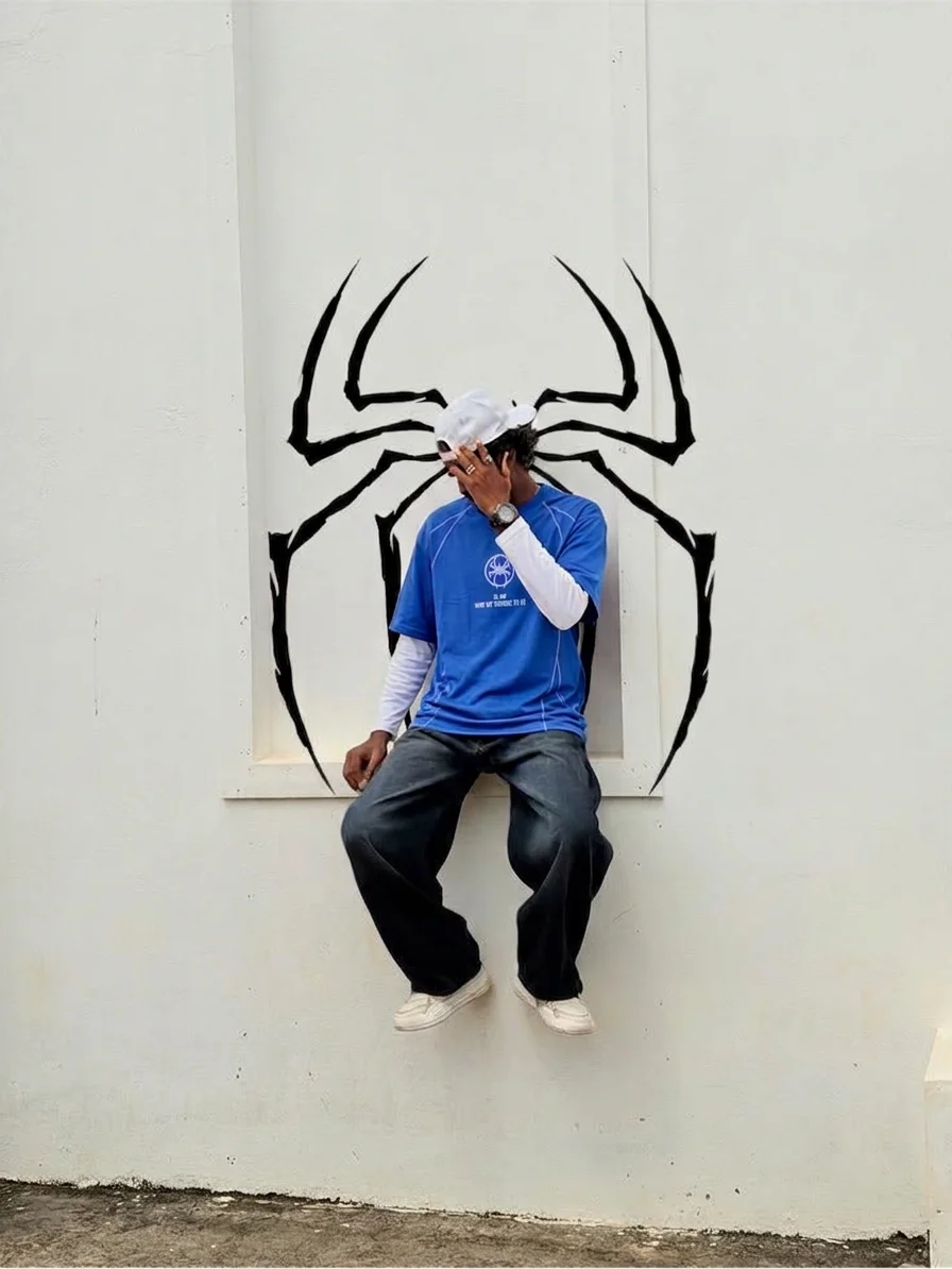 Spider-Man Blue Oversized T-Shirt
