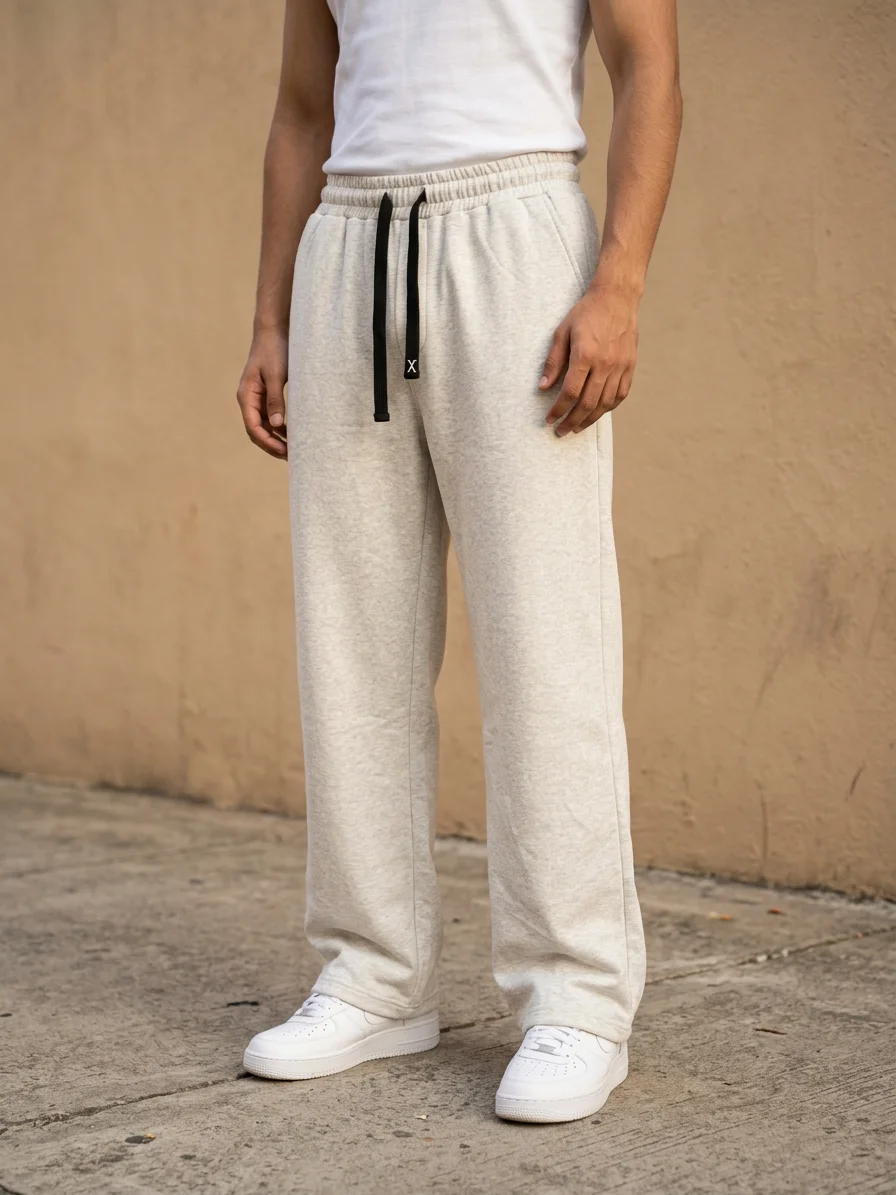 Solid Grey Baggy Lower