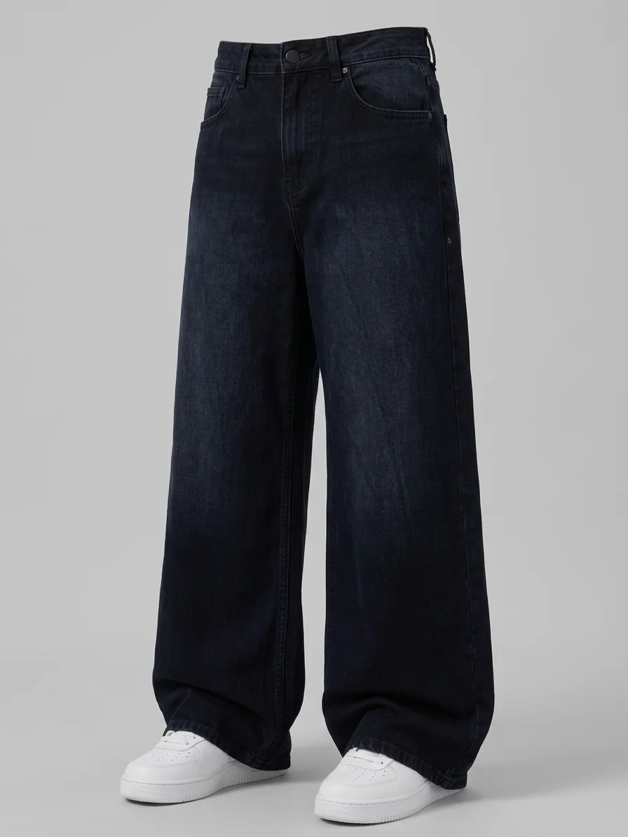 Dark Indigo Baggy Jeans