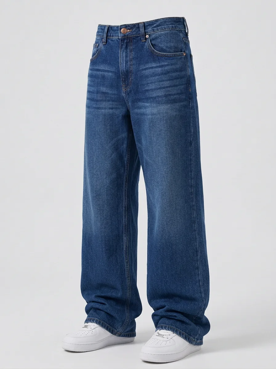 Blue Indigo Baggy Jeans