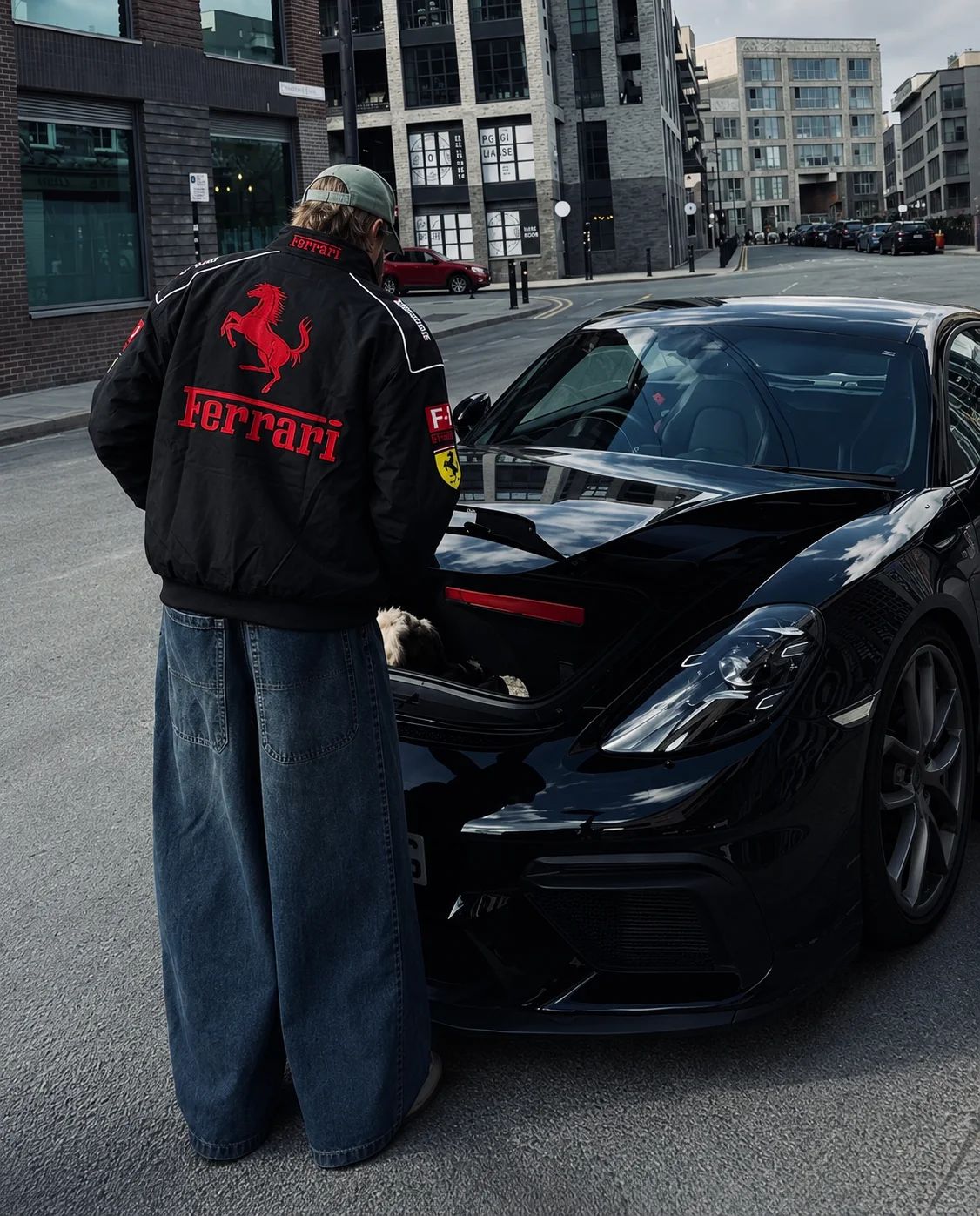 Ferrari F1 Racing Jacket (Black)